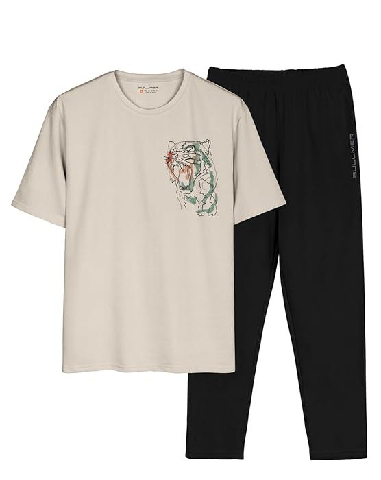 Trendy Clothing Set with Oversized T-Shirt & Pants Co-ords for Men