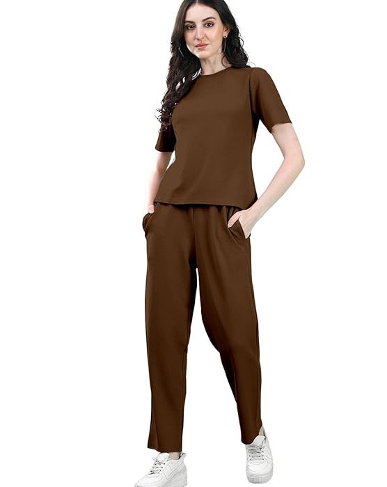 Fashion Stylish Co-ord Set for Women – Trendy Summer Travel Outfit | Lightweight 2 Piece for Holiday Look & Puja | Hangouts | Picnic | Vacation Wear | Ethnic | Lycra Full Sleeve Women Dress