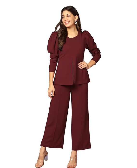 Fashion Stylish Co-ord Set for Women – Trendy Summer Travel Outfit | Lightweight 2 Piece for Holiday Look & Puja | Hangouts | Picnic | Vacation Wear | Ethnic | Lycra Full Sleeve Women Dress