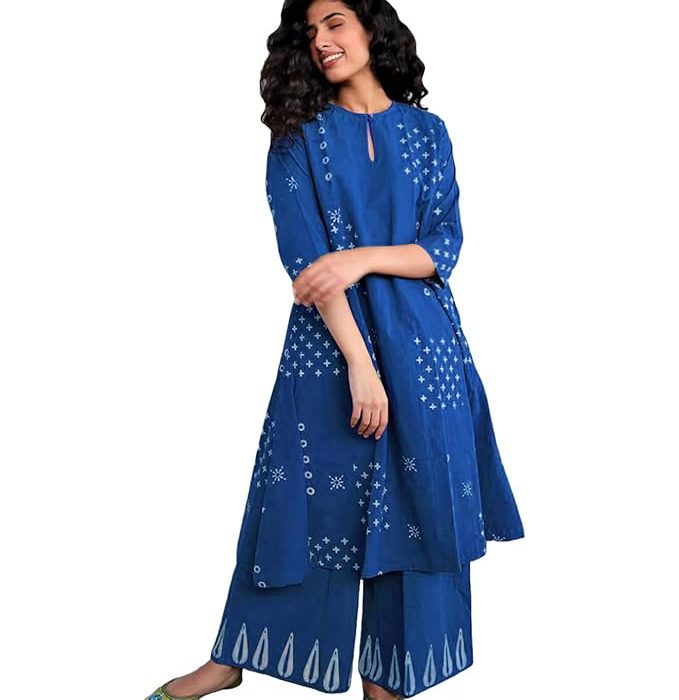 Women's Rayon Viscose Ethnic Co-Ord Set | Kurta Pant Set | Kurta Palazzo Set | Stylish Cotton Suit Set for Women