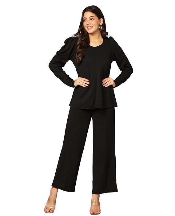 Fashion Stylish Co-ord Set for Women – Trendy Summer Travel Outfit | Lightweight 2 Piece for Holiday Look & Puja | Hangouts | Picnic | Vacation Wear | Ethnic | Lycra Full Sleeve Women Dress