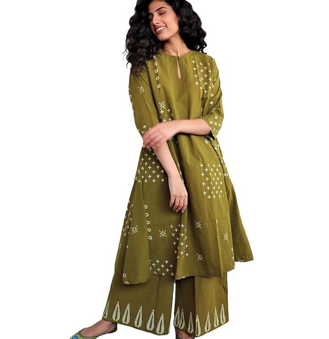 Women's Rayon Viscose Ethnic Co-Ord Set | Kurta Pant Set | Kurta Palazzo Set | Stylish Cotton Suit Set for Women