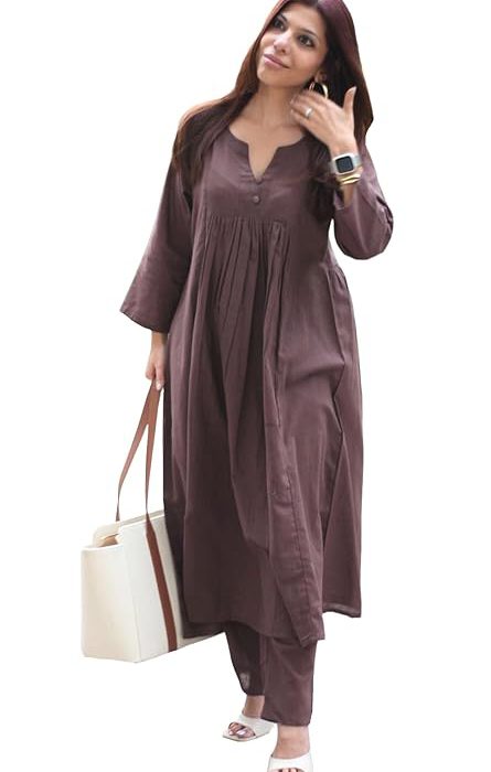 Women's Rayon Viscose Ethnic Co-Ord Set | Kurta Pant Set | Kurta Palazzo Set | Stylish Cotton Suit Set for Women