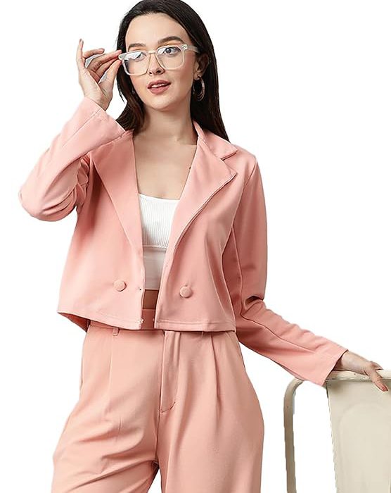 Women's Lightweight Open Front Blazer – Draped Waterfall Longline Blazer Style