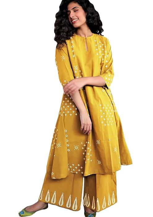 Women's Rayon Viscose Ethnic Co-Ord Set | Kurta Pant Set | Kurta Palazzo Set | Stylish Cotton Suit Set for Women