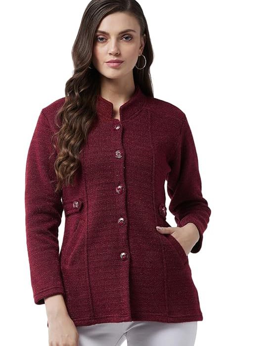 Women's Long Winter Acrylic Blend Sweater