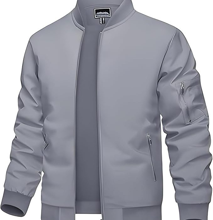 MIA FASHION Men's Sunscreen Jacket with UV Protection UPF 50+ Jacket, Full Sleeve, Regular Fit | Stylish Stand Collar & Zipper Closure jacket