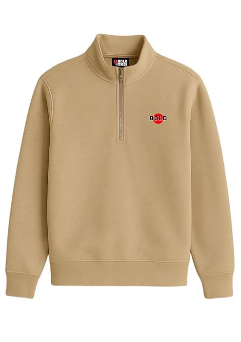 Men’s Half-Zip Fleece Sweatshirt | Stylish, Breathable, Quarter Zip Pullover Full Sleeve Winter Wear.