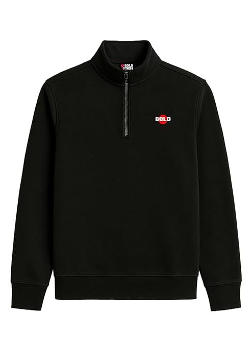 Men’s Half-Zip Fleece Sweatshirt | Stylish, Breathable, Quarter Zip Pullover Full Sleeve Winter Wear
