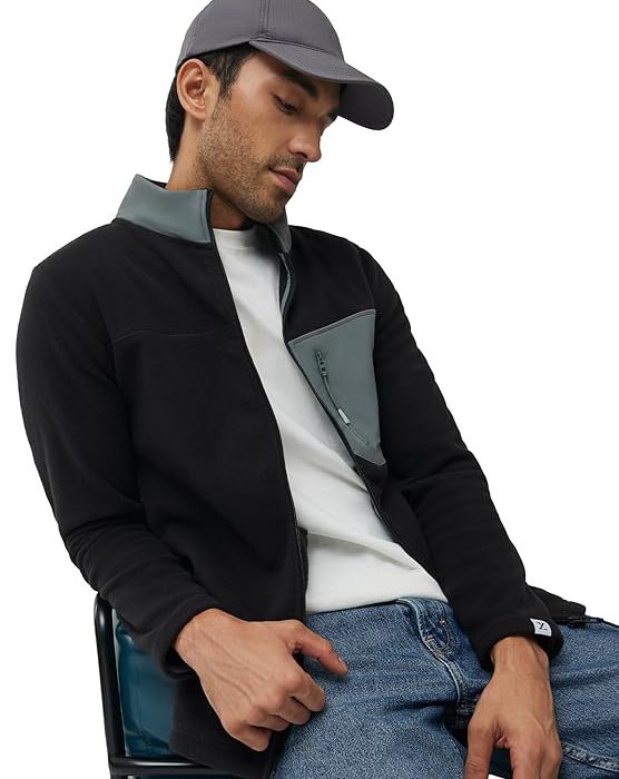XYXX Men's Alterra Polyester Regular Fit High Neck Winter Fleece Jacket