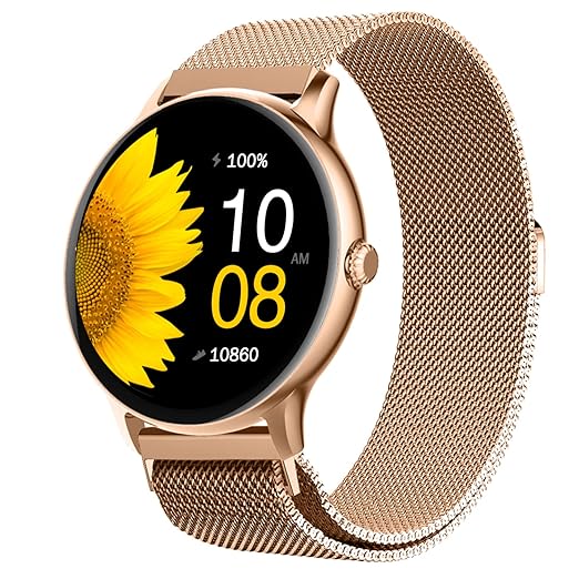 Fire-Boltt Phoenix Ultra Smart Watch 1.39? HD Display, Bluetooth Calling, AI Voice Assistant, 120 Sports Modes, IP67 Waterproof, SpO2 Monitor, Smart Watch for Man & Woman- Gold SS