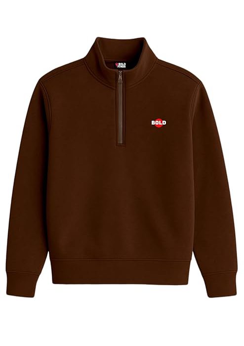 Men’s Half-Zip Fleece Sweatshirt | Stylish, Breathable, Quarter Zip Pullover Full Sleeve Winter Wear
