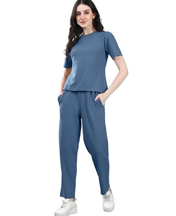 Fashion Stylish Co-ord Set for Women – Trendy Summer Travel Outfit | Lightweight 2 Piece for Holiday Look & Puja | Hangouts | Picnic | Vacation Wear | Ethnic | Lycra Full Sleeve Women Dress