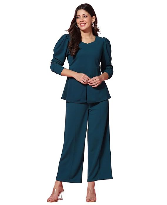 Fashion Stylish Co-ord Set for Women – Trendy Summer Travel Outfit | Lightweight 2 Piece for Holiday Look & Puja | Hangouts | Picnic | Vacation Wear | Ethnic | Lycra Full Sleeve Women Dress